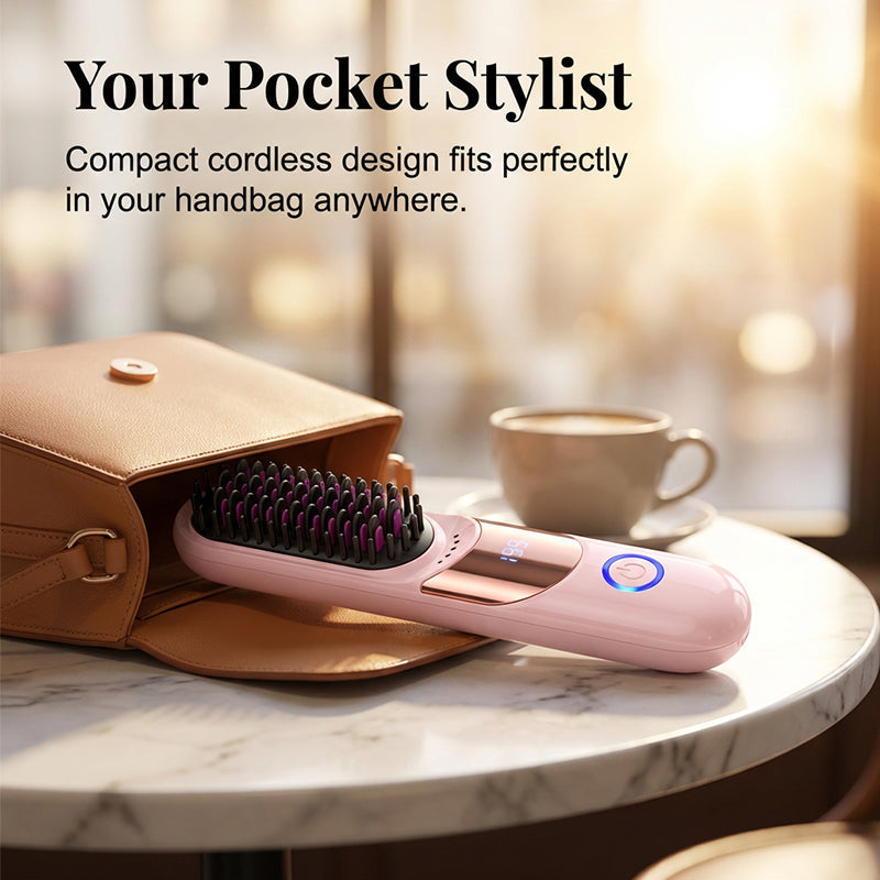 Temp Anti-Scald Ionic Hair Straightening Comb