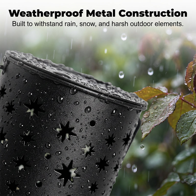 ✨🌙Solar-Gartensteckleuchten mit Stern- und Mondprojektion