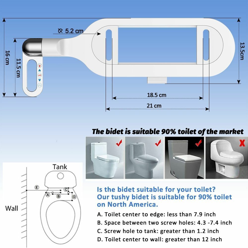 Frühjahrsaktion: 50 % Rabatt-Nichtelektrischer, hygienischer, selbstreinigender Bidet-Aufsatz für Toiletten mit Doppeldüse