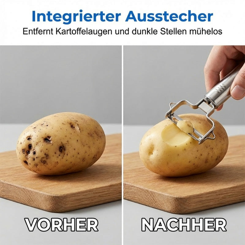 Muttertagsangebot-Multi-Funktions-Sparschäler & Julienne-Schneider aus Edelstahl