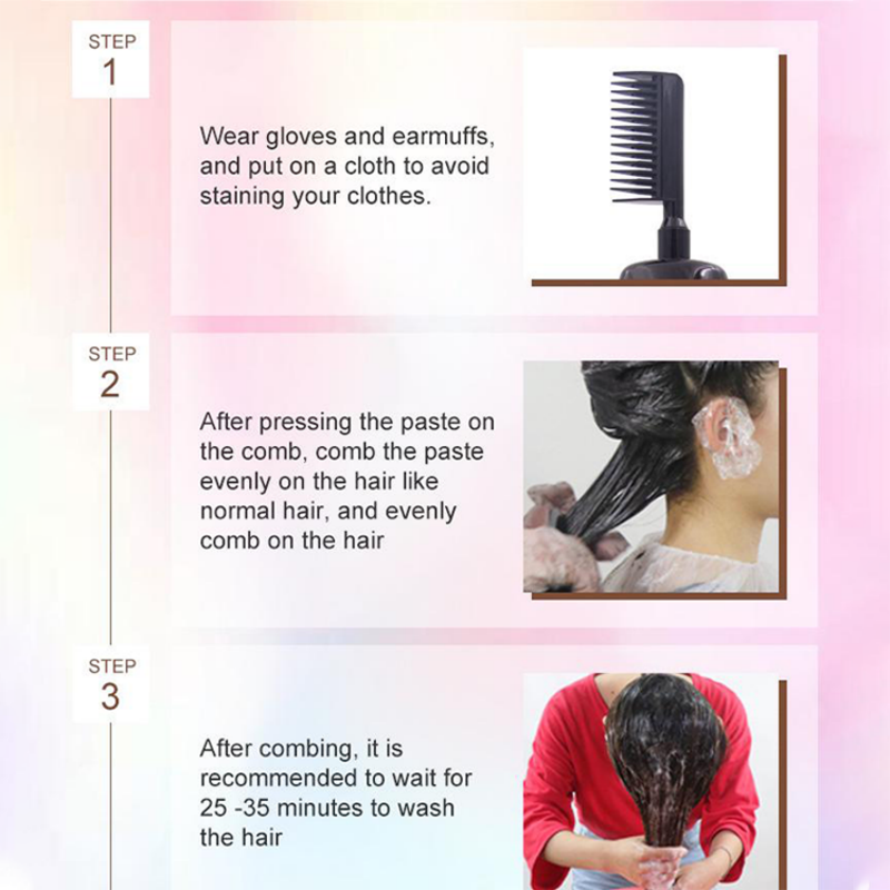 Muttertagsangebot🎁 2+1 GRATIS!! 💇‍♀️ 3-in-1 Haarfarbenkamm | Färben, Mischen & Auftragen in einem Schritt – Einfache Anwendung zu Hause