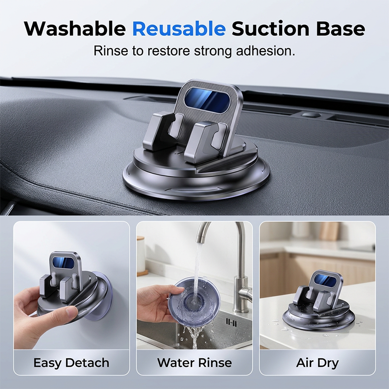 🚗 KAUFE 2, ERHALTE 1 GRATIS! 🔥 Drehbarer Auto-Handyhalter fürs Armaturenbrett – stabil, kompakt & vielseitig – Ideal für Navigation & freihändiges Telefonieren 📱