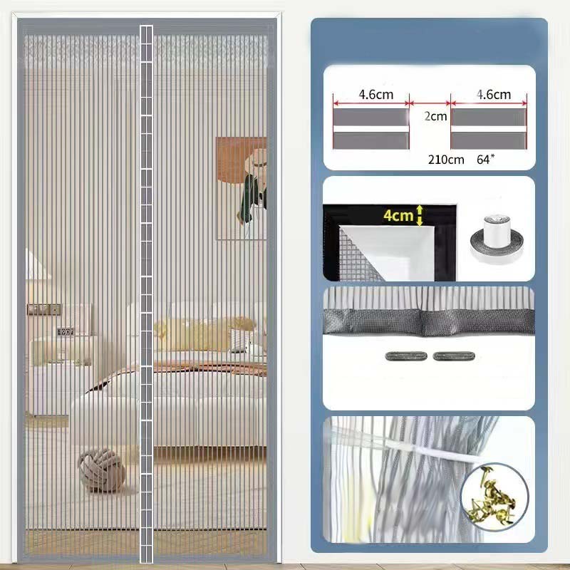 🦟 50% RABATT! 🧲 Verstärkter magnetischer Mückenschutz-Vorhang – Einfache Montage ohne Bohren 🏡