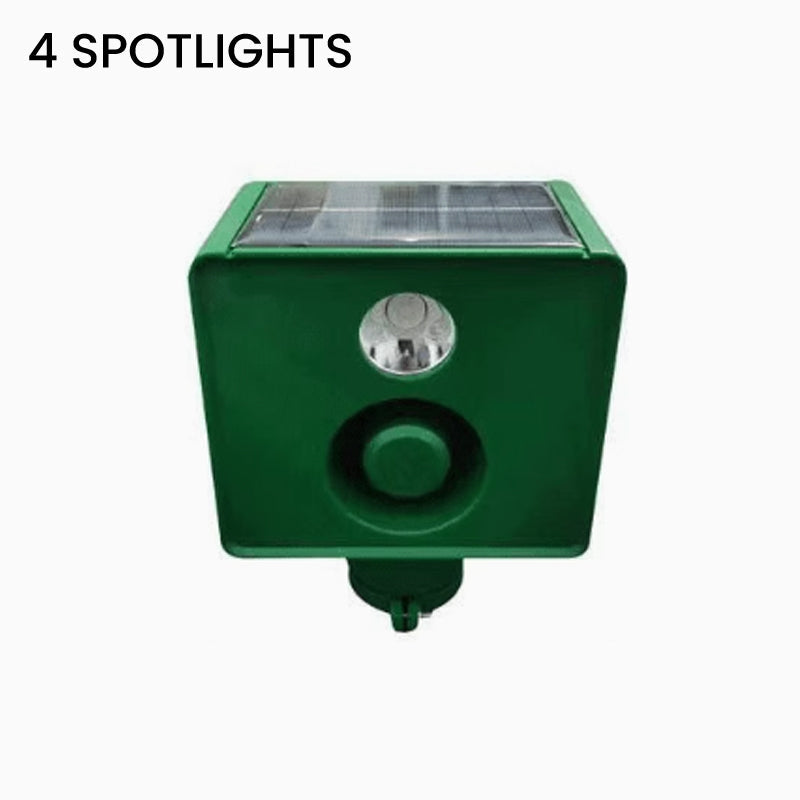 Solarbetriebene Tierabwehr-Warnlichter mit lautem Alarm